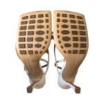 Bottega Veneta Optic White Stretch Strap Sandals – Size 36 - Image 7