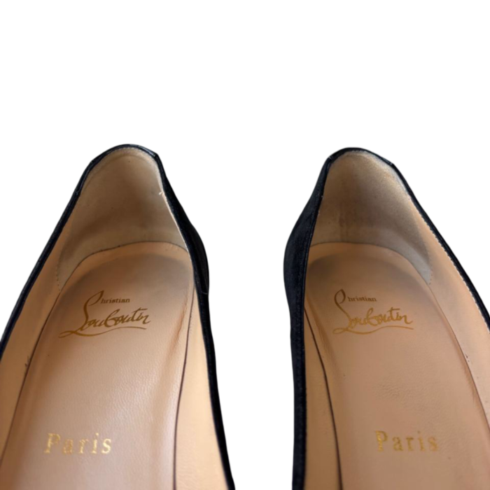 Christian Louboutin Black Tudorchic Jeweled Bow Pumps – Size 36 - Image 8