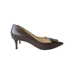 Jimmy Choo Attila Pumps Brown Textured Leather – Size 36 - Image 4