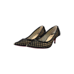 Christian Louboutin Black  Guni Mesh Spike Pumps – Size 36