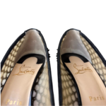 Christian Louboutin Black  Guni Mesh Spike Pumps – Size 36 - Image 3