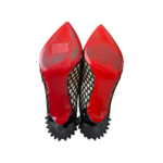 Christian Louboutin Black  Guni Mesh Spike Pumps – Size 36 - Image 9