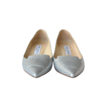 Jimmy Choo Attila Pumps Grey Textured Leather – Size 36 - Image 2
