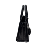 Saint Laurent Black Crocodile-Embossed Leather Nano Classic Sac de Jour - Image 3