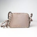 Valentino Rockstud Pastel Pink Camera Crossbody Bag