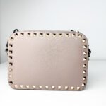 Valentino Rockstud Pastel Pink Camera Crossbody Bag - Image 4