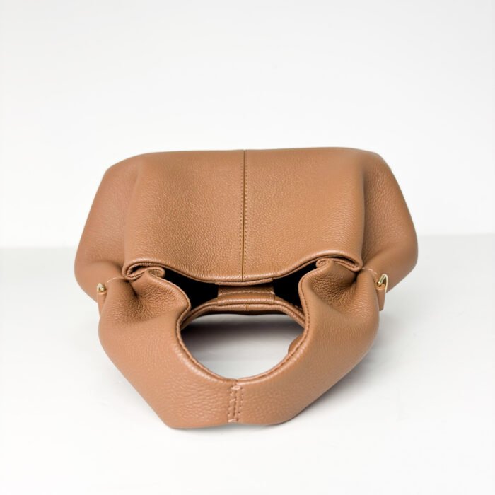 Polène Numéro Neuf Textured Camel Leather Mini Bag - Image 5