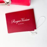 Roger Vivier Dark Pink Satin with Crystal Buckle & Silver-Tone Chain Strap Evening Micro Bag - Image 6