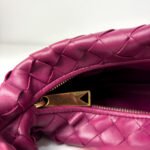 Bottega Veneta Magenta Intrecciato Lambskin with Gold-Tone Hardware Mini Jodie Bag - Image 2