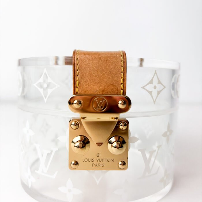 Louis Vuitton Monogram Plexiglass Box Scott with Gold-Tone Hardware - Image 3
