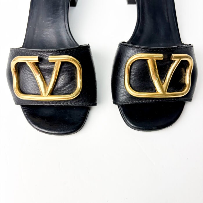 Valentino Garavani VLogo Signature Slide Sandals — Size 38 - Image 4