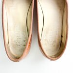 Chanel Metallic Peach Quilted Patent Leather CC Bow Ballet Flats — Size 39C - Image 4