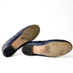 Chanel Navy Blue Leather CC Ballet Flats — Size 39.5 - Image 10