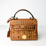 MCM Mini Heritage Top Handle Bag