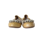 Miu Miu Beige Patent Leather Crystal-Embellished Ballet Flats — Size 36 - Image 2