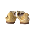 Miu Miu Beige Patent Leather Crystal-Embellished Ballet Flats — Size 36 - Image 8