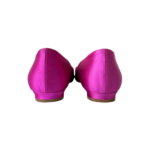 Manolo Blahnik Fuchsia Satin Lurum Crystal-Embellished Ballet Flats — Size 36.5 - Image 8