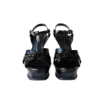 Saint Laurent Tribute Platform Sandals Black Patent Leather – Size 37 - Image 2