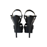 Saint Laurent Tribute Platform Sandals Black Patent Leather – Size 37 - Image 8