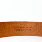 Dolce & Gabbana Beige Grained Leather Logo Buckle Belt 75 CM - Image 3