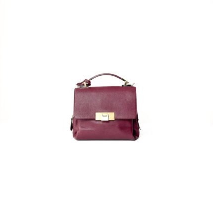 Balenciaga Le Dix Soft Cartable Mini Maroon Top Handle Bag