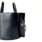 Danse Lente Black Leather Bobbi Bucket Bag - Image 2