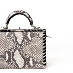 S'uvimol Light Brown Natural Python Leather Mini Picnic Box Bag - Image 2