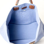 Bottega Veneta Blue Canvas Shopper Tote - Image 5