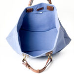 Bottega Veneta Blue Canvas Shopper Tote - Image 4