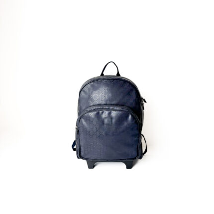Gucci Kid's Trolley Backpack GG Coated Canvas