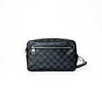 Louis Vuitton Kasai Wristlet Bag – Damier Graphite & Leather - Image 6