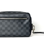 Louis Vuitton Kasai Wristlet Bag – Damier Graphite & Leather - Image 2