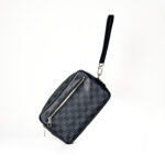 Louis Vuitton Kasai Wristlet Bag – Damier Graphite & Leather - Image 4