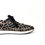 Fendi Brown/Black Zucca Fabric FFreedom Sneakers – Size 37 - Image 8