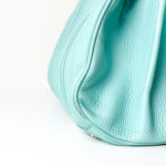 Tiffany & Co. Pebbled Leather Tiffany Blue Tote - Image 6