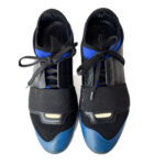Balenciaga Black & Blue Race Runner Sneakers – Size 36 - Image 5