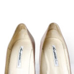 Brian Atwood Nude/Black Patent Leather Platform Pumps Size 37 - Image 6