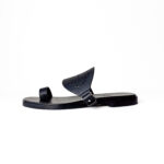 Hermès Hera Black Calfskin Leather Sandals – Size 37 - Image 2
